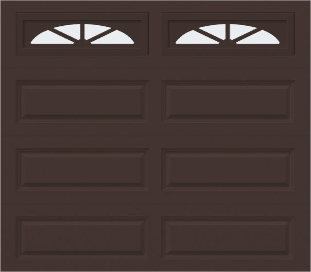 8x7 -  Waterton Long 2 - Frosted -  With glass Long - Brown