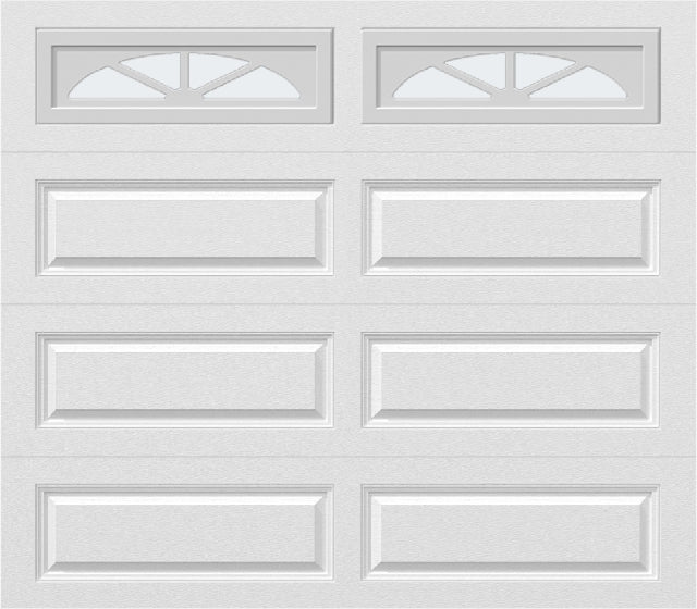 8x7 -  Waterton Long 2 - Frosted - With glass Long - White