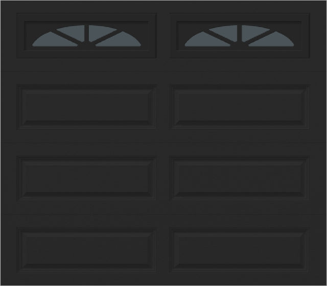 8x7 -  Waterton Long 2 - Tinted -   With glass Long - Black