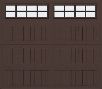 8x7 - Frosted  - Long - Stockton With glass Long - Brown