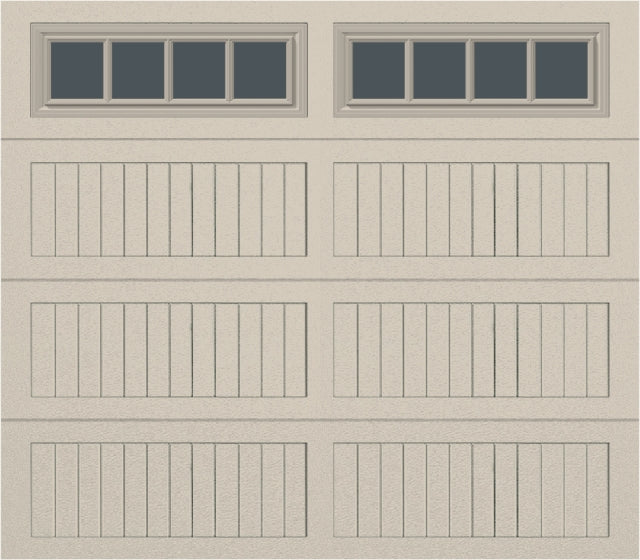 8x7 - Straight Stockbridge Long - Tinted   With glass Long - Almond