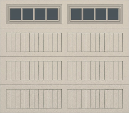8x7 - Straight Stockbridge Long - Tinted   With glass Long - Almond
