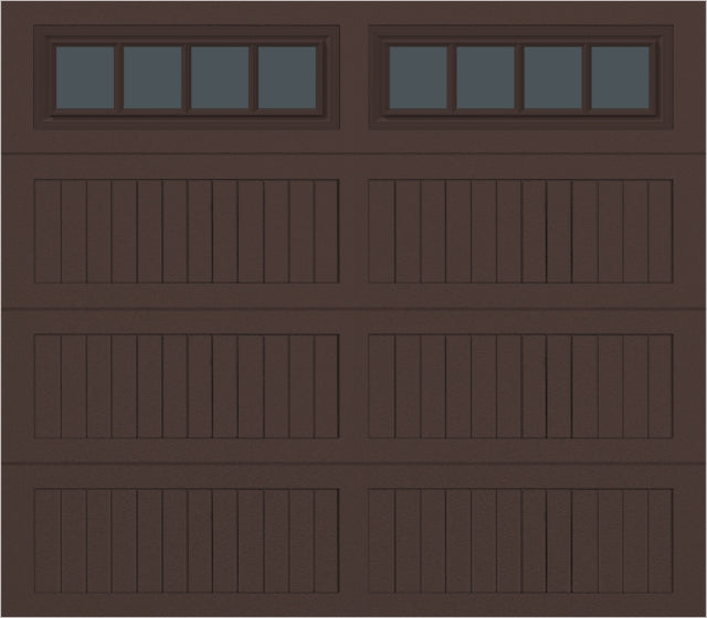 8x7 -  Straight Stockbridge Long - Tinted   With glass Long - Brown