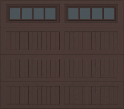 8x7 -  Straight Stockbridge Long - Tinted   With glass Long - Brown