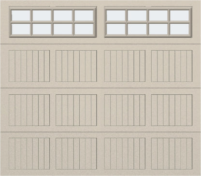 8x7 - Frosted -  Stockton With glass - Almond