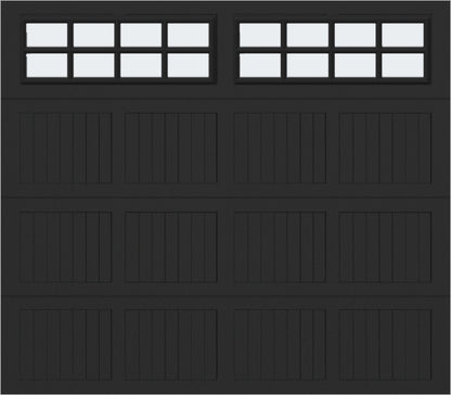 8x7 - Frosted -  Stockton With glass - Black