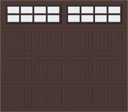 8x7 - Frosted  -  Stockton With glass - Brown