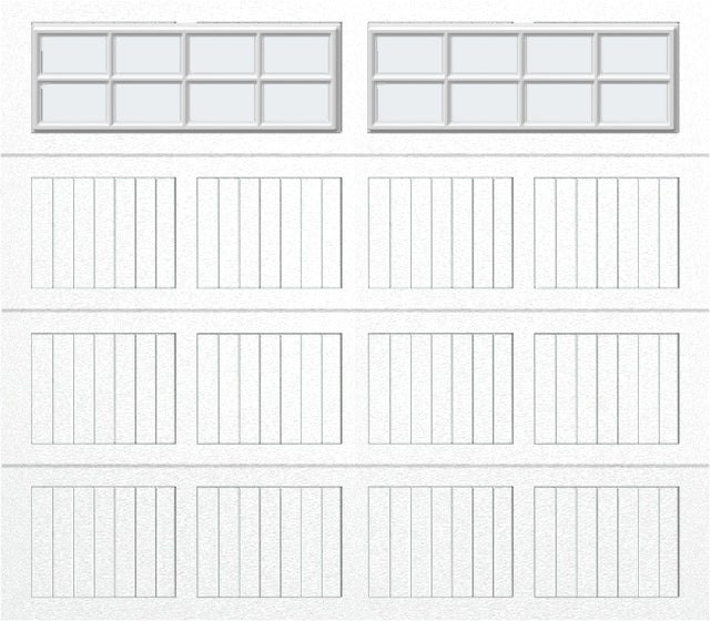 8x7 - Frosted -  Stockton With glass - White