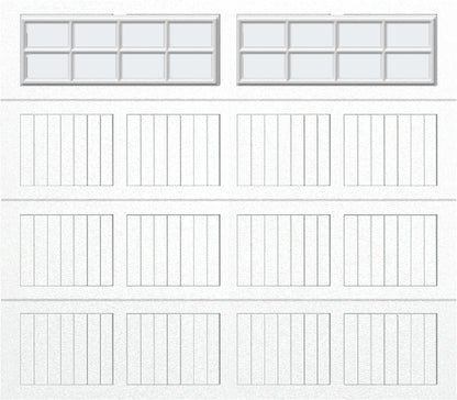 8x7 - Frosted -  Stockton With glass - White