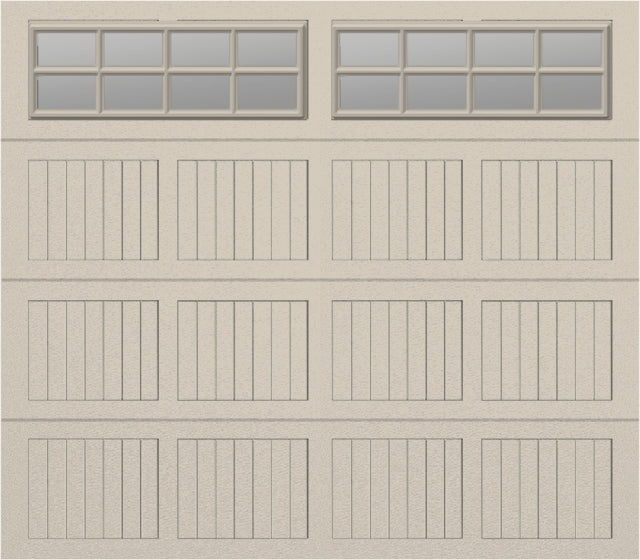 8x7 - Clear -  Stockton With glass Long Short - Almond