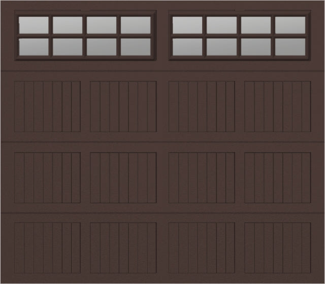 8x7 - Clear -  Stockton With glass Short - Brown