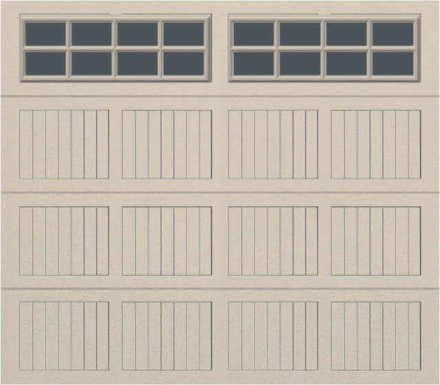 8x7 -  Tinted- Stockton With glass - Almond