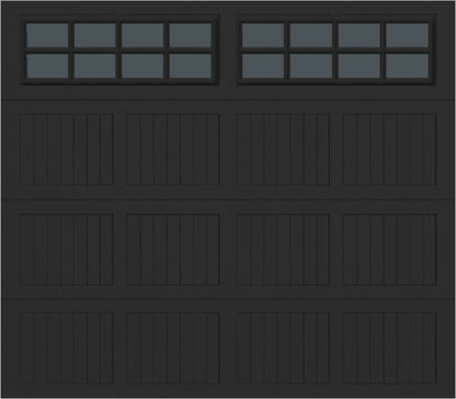 8x7 -  Tinted- Stockton With glass - Black