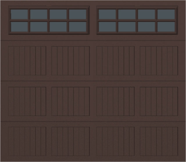 8x7 -  Tinted- Stockton With glass - Brown