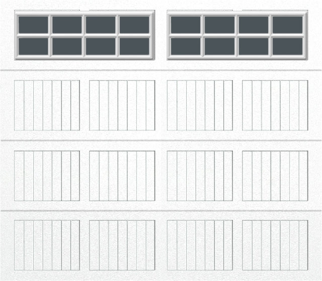 8x7 -  Tinted- Stockton With glass - White