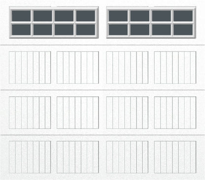 8x7 -  Tinted- Stockton With glass - White