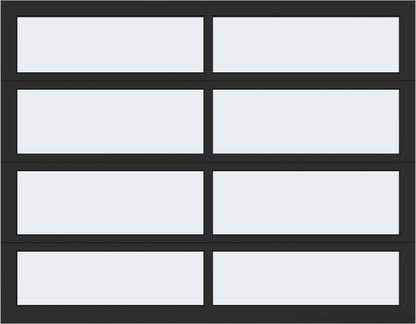 9'x7' Window - Aluminum  - Black - White Laminate