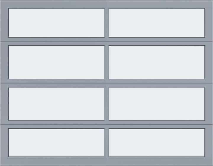 9'x7' Window - Aluminum - Anodized - Frosted