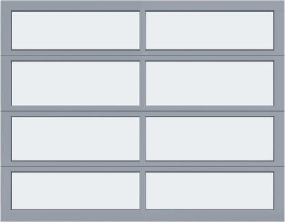 9'x7' Window - Aluminum - Anodized - Frosted