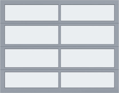 9'x7' Window - Aluminum - Clear Anodized - White Laminate