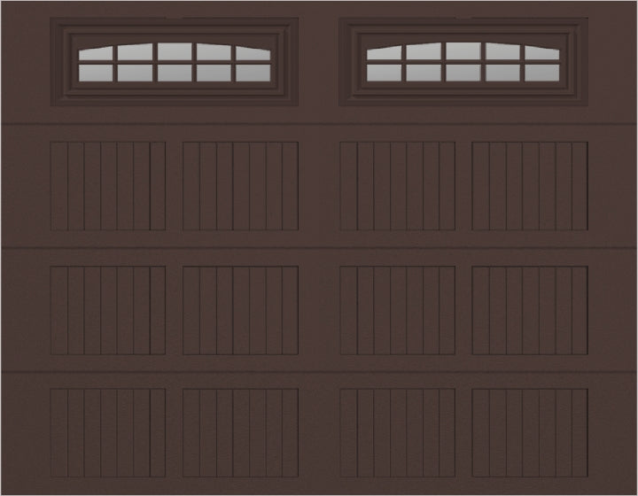 9x7 -  Cascade Short - Clear  With glass - Brown