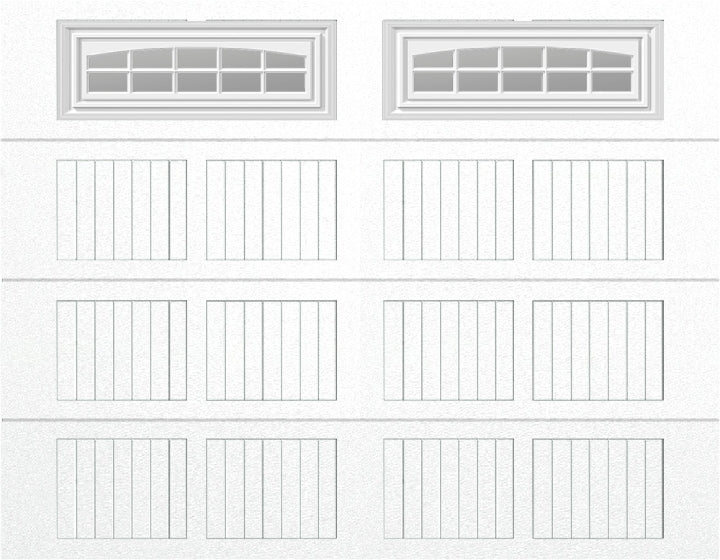 9x7 -  Cascade Short - Clear  With glass - White