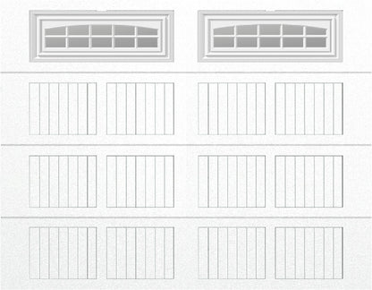 9x7 -  Cascade Short - Clear  With glass - White