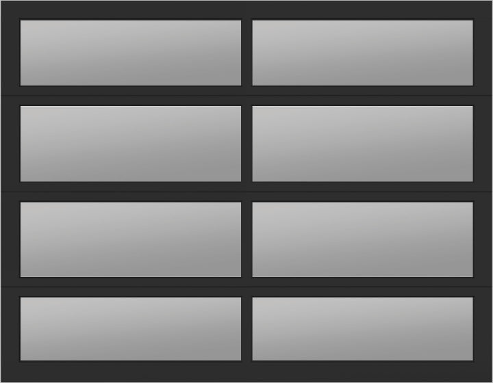 9'x7' Window - Aluminum  - Black - Clear