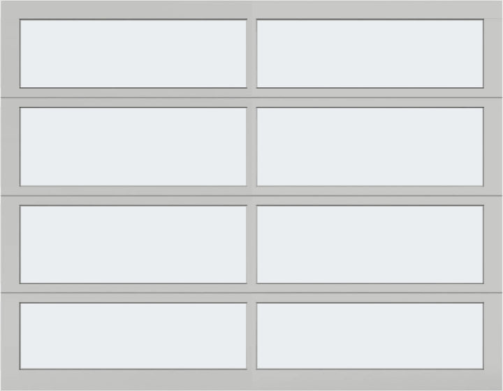 9'x7' Window - Aluminum - Clear - Frosted