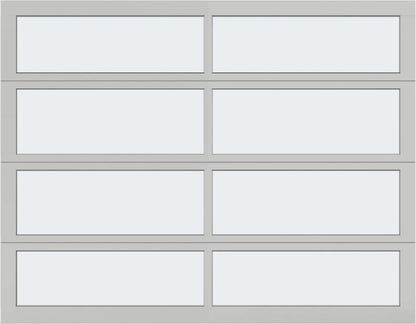 9'x7' Window - Aluminum - Clear - Frosted