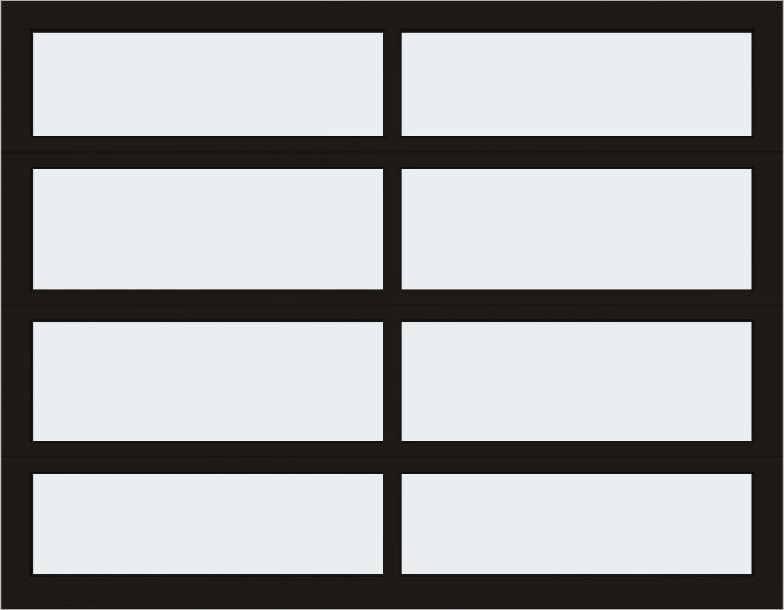 9'x7' Window - Aluminum - Dark Bronze - Frosted