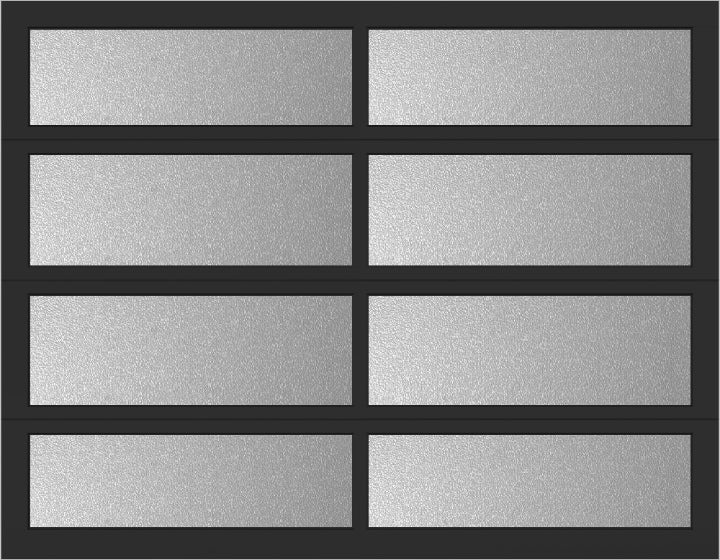 9'x7' Window - Aluminum  - Black - Obscure