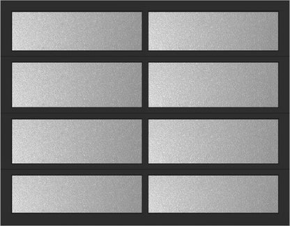 9'x7' Window - Aluminum  - Black - Obscure