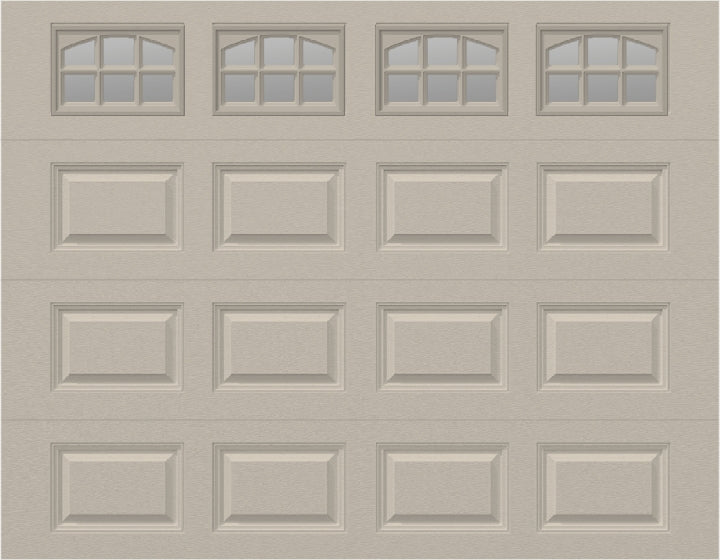 9x7 -  Cascade Short - Clear  With glass - Almond