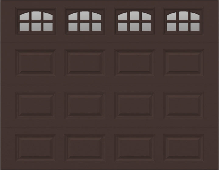 9x7 -  Cascade Short - Clear  With glass - Brown