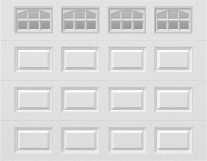 9x7 -  Cascade Short - Clear  With glass - White