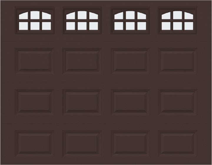 9x7 -  Cascade Short - Frosted  With glass - Brown.