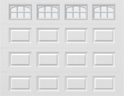 9x7 -  Cascade Short - Frosted  With glass - White.