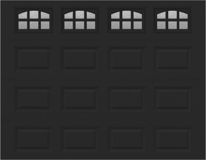 9x7 -  Cascade - Obscure With glass - Black