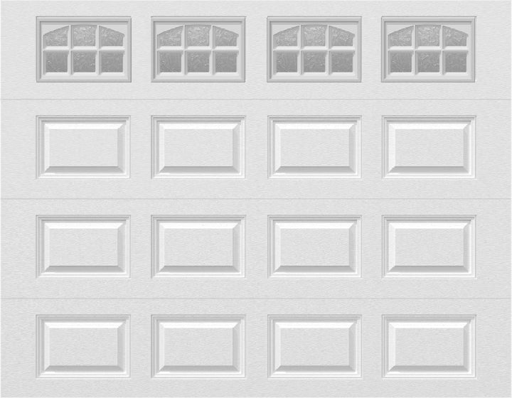 9x7 -  Cascade - Obscure With glass - White