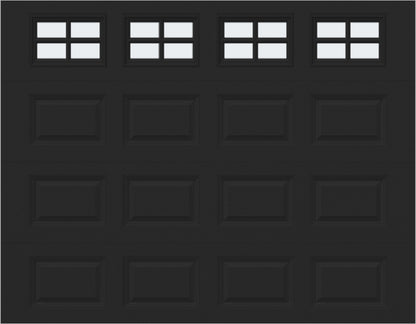 9x7 - Frosted -  Stockton With glass - Black