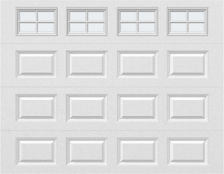 9x7 - Frosted -  Stockton With glass - White