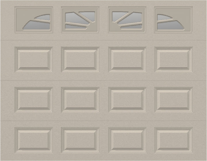 9x7 - Sunburst - Clear With glass - Almond