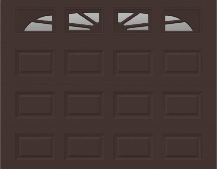 9x7 -  Sunburst - Clear With glass - Brown