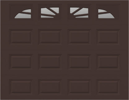 9x7 -  Sunburst - Clear With glass - Brown