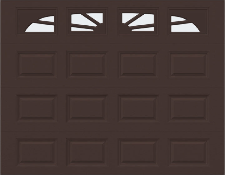 9x7 -  Sunburst - Frosted -  With glass Long - Brown