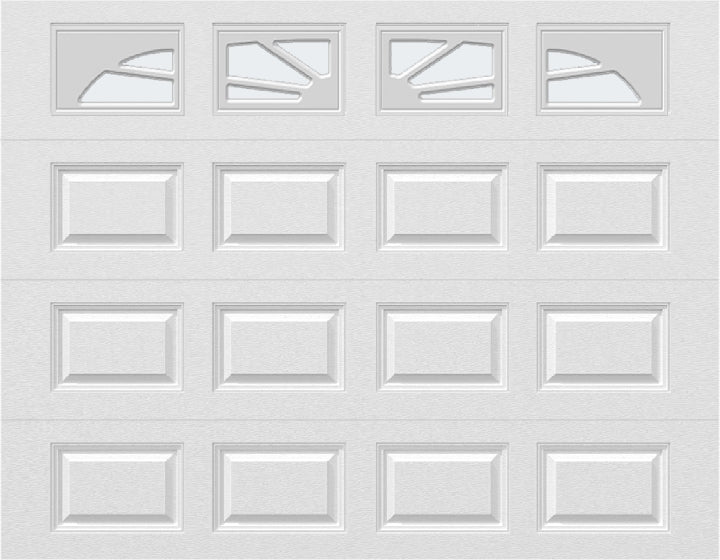 9x7 -  Sunburst - Frosted - With glass Long - White