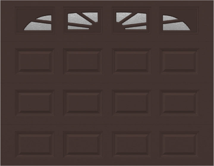 9x7 - Sunburst - Obscure - With glass Long - Brown