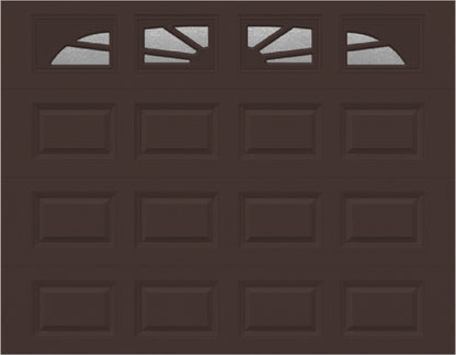 9x7 - Sunburst - Obscure - With glass Long - Brown