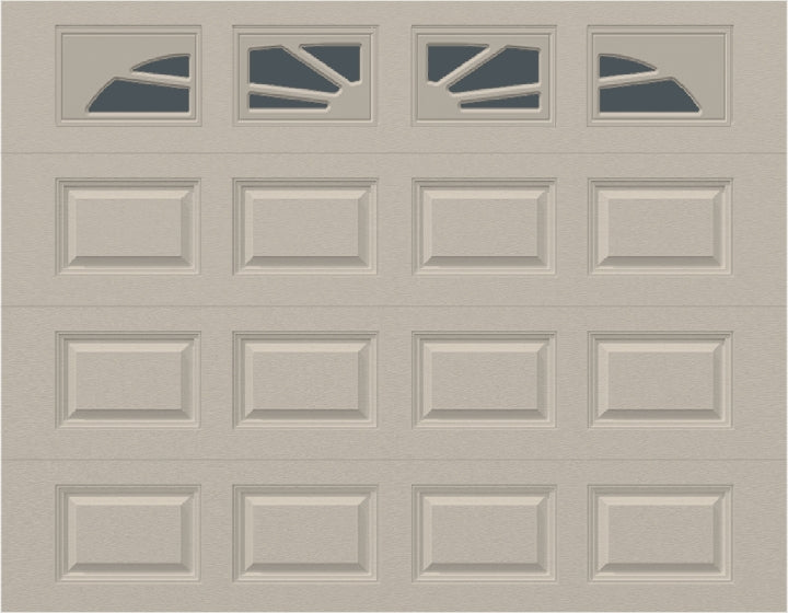 9x7 - Sunburst - Tinted -  With glass Long - Almond